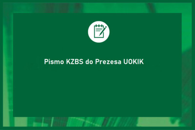 Pismo KZBS do Prezesa UOKiK w sprawie nieautoryzowanych transakcji